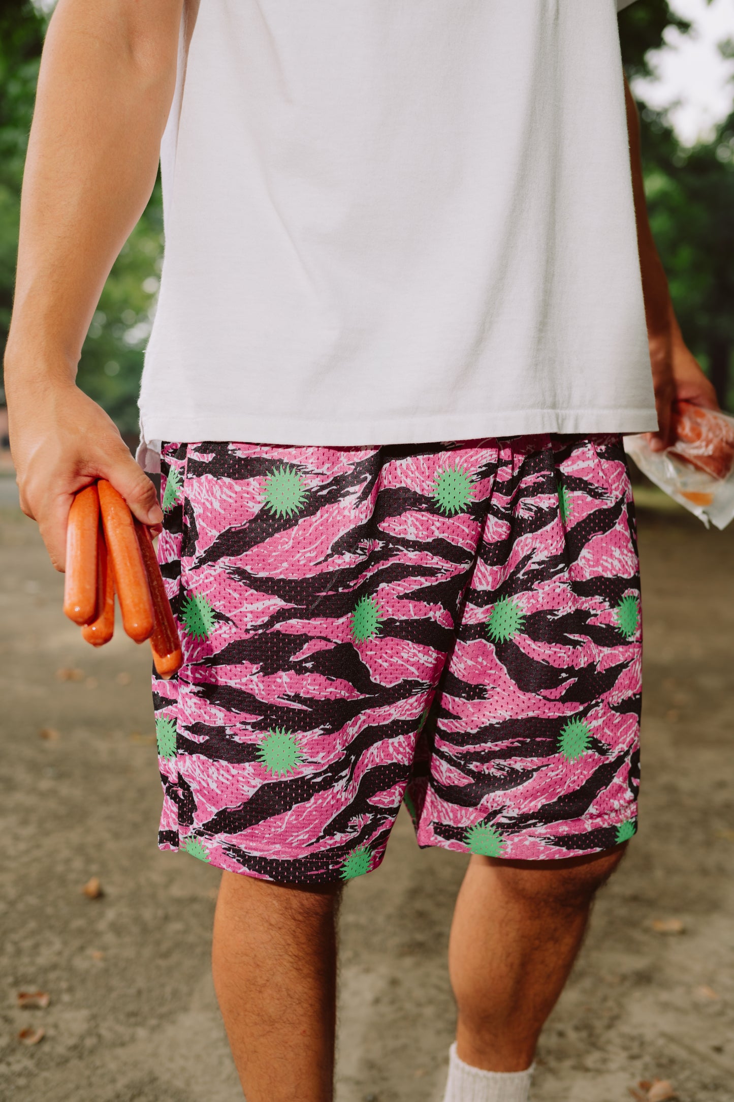 TRIBAL SUN 9" POD SHORTS - PINK