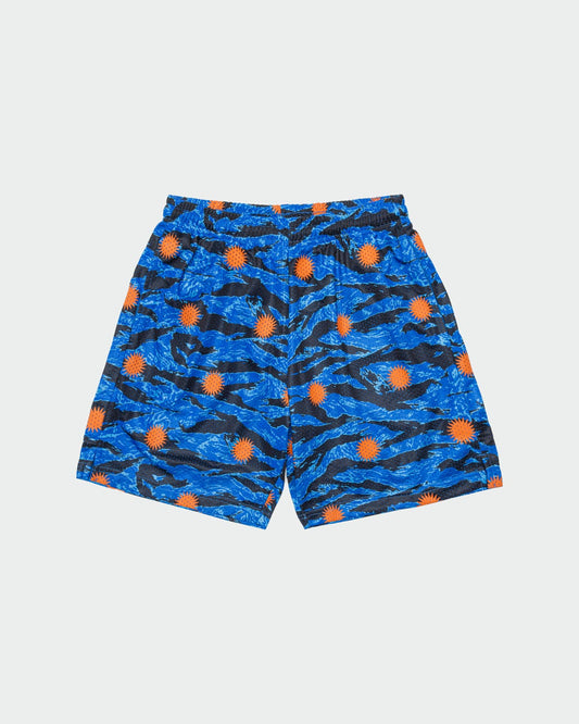 TRIBAL SUN 9" POD SHORTS - BLUE